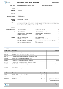 Catheter Lab EP Control Room Guidelines