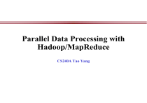 Parallel Data Processing with Hadoop/MapReduce