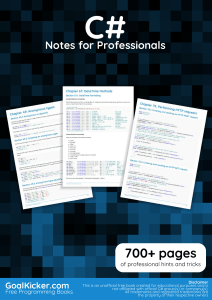 C# Notes for Professionals: A Comprehensive Guide