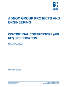 Centrifugal Compressors Specification Redacted