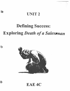 Daeth of a Salesman - Unit Title Page