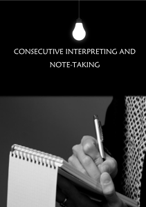Consecutive interpreting and note-taking