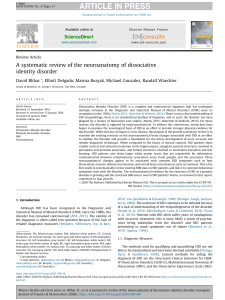 2020- A systematic review of the neuroanatomy of dissociative identity disorder