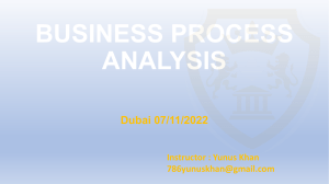 Business Process Analysis 