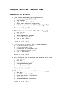 Absorption-Variable-And-Throughput-Costing