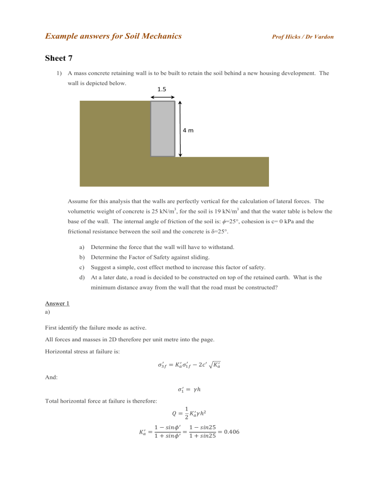 Answers Soil Mechanics (Ch 3238)