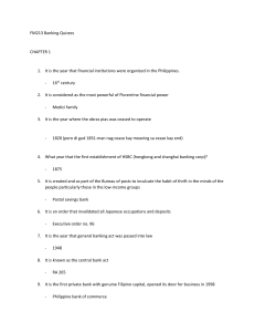 FM213 Banking Quizzes Quipper