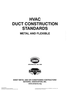 SMACNA -  DUCT CONSTRUCTION STANDARDS