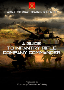 A GUIDE TO INF RIFLE COY COMDR V1