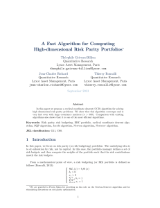 A Fast Algorithm for Computing High-dimensional Risk Parity Portfolios