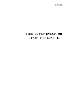 5. Method Statement on Static Pile Load Test R05