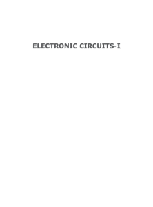 Electronic Circuits - 1