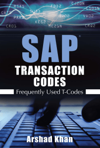 SAP TRANSACTION CODES