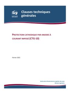 clauses techniques gle protection cathodique  par courant-impose