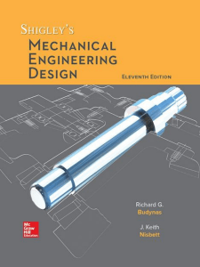Shingley's Mechanical Engineering Design