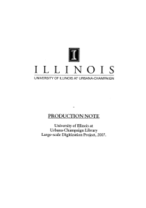 illinois production note university-of-illinois-at-urbana-champaign-library-large-scale-digitization-project-2007