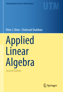 Applied Linear Algebra 