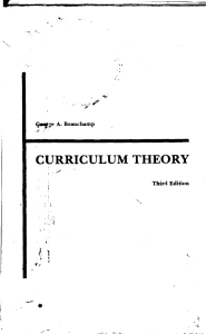 8- Curriculum Theory-Beauchamp