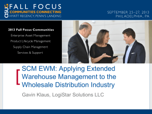 scm-ewm-applying-extended-warehouse-management-to-the-wholesale-distribution-industry-gavin-klaus-logistar-solutions-llc