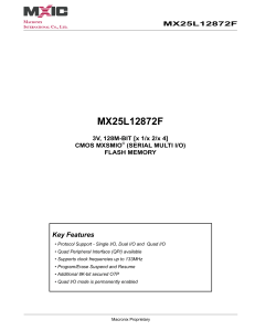 MX25L12872F, 3V, 128Mb, v1.1