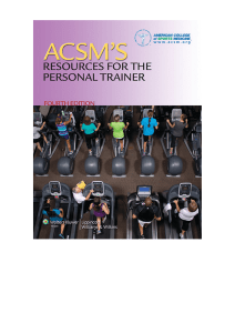 american college of sports medicine acsm - acsms resources for the personal trainer 2013 lippincott williams wilkins