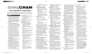 C393 and C394 ExamCram CramSheets 