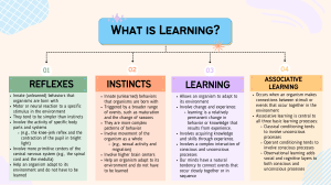 What is Learning?