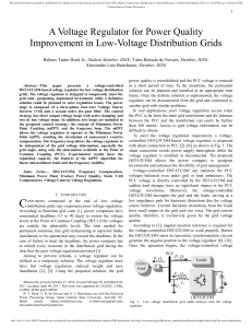A voltage regulator for power quality improvement in low voltage distribution grids