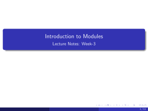 Introduction to Modules-3