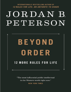Jordan Peterson - Beyond Order  12 More Rules For Life