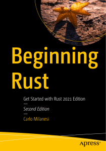 Apress Beginning Rust 2022