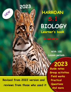 S.1 Biology Learner's Book