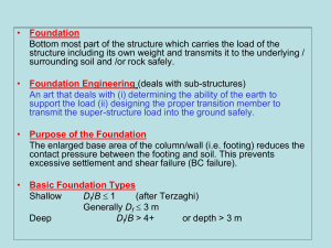 2. Types of Foundations