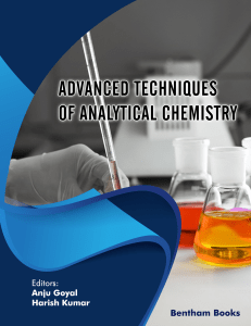 Advanced Techniques of Analytical Chemistry - Harish Kumar