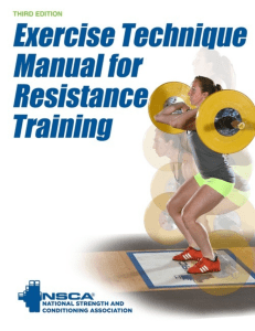 Exercise Technique Manual for Resistance Training ( PDFDrive )