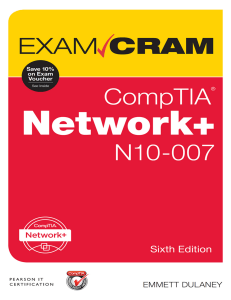 CompTIA Network+ N10-007 Exam Cram by Emmett Dulaney