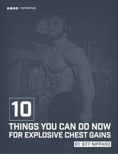 10 Tips for Chest Gains Jeff Nippard