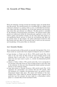 Thin Film Growth Modes: Epitaxy & Surface Phenomena