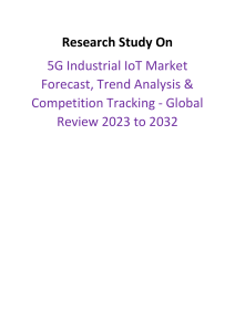 5G Industrial IoT Industry Demand Statistics 2023-2032 