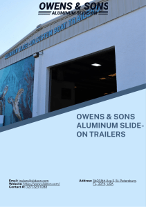 Owens & Sons Aluminum Slide-On  Trailers