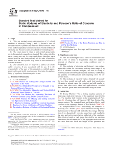 Concrete Elasticity & Poisson's Ratio Test Method