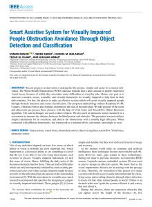 Smart Assistive System for Visually Impaired People Obstruction Avoidance Through Object Detection and Classification