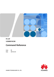 Fit AP V200R010C00 Command Reference