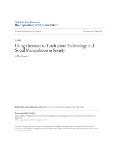 Using Literature to Teach about Technology and Social Manipulatio