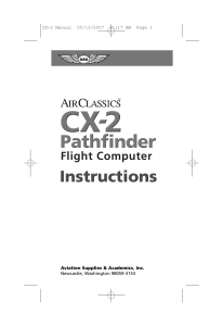 ASA CX2 - Manual