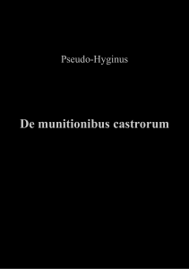 De munitionibus castrorum