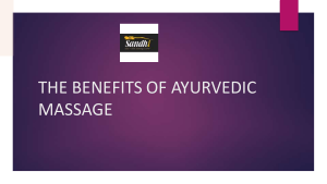 The Benefits of Ayurvedic Massage Dubai