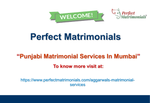 Punjabi Matrimonial Services In Mumbai