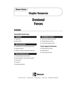 Erosional Forces Chapter Resources