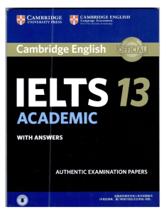 Academic 13 IELTS